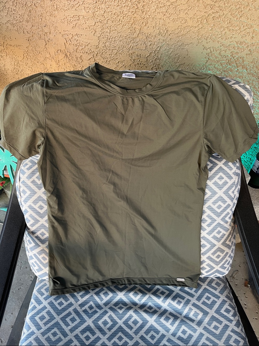 Jockey Olive Green Short Sleeve Crewneck Tee